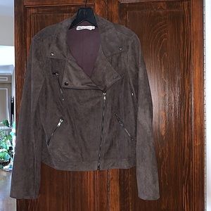 Lulu’s Charcoal Suede Moro Jacket